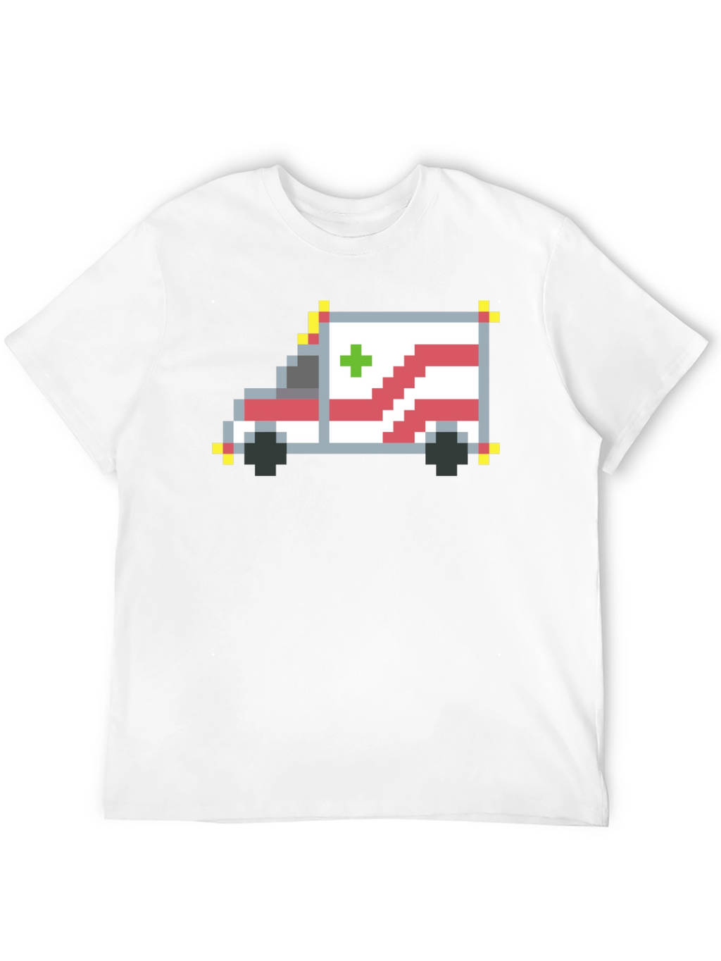 Pixel Ambulance Graphic T-Shirt