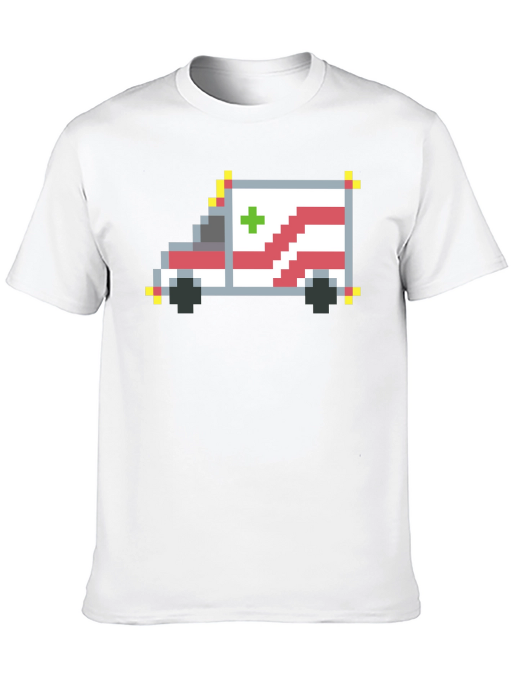 Pixel Ambulance Graphic T-Shirt