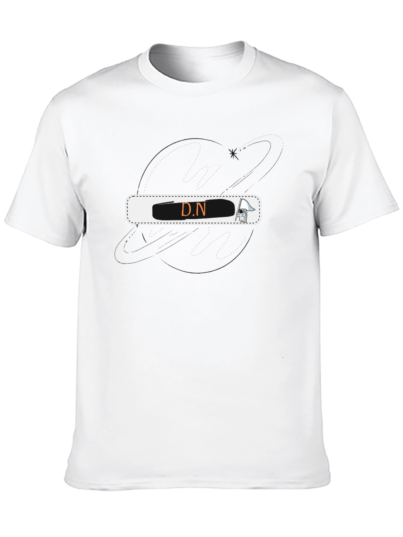 D.N Graphic Black T-Shirt