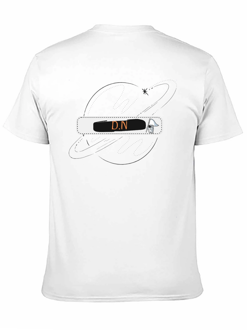 D.N Graphic Black T-Shirt