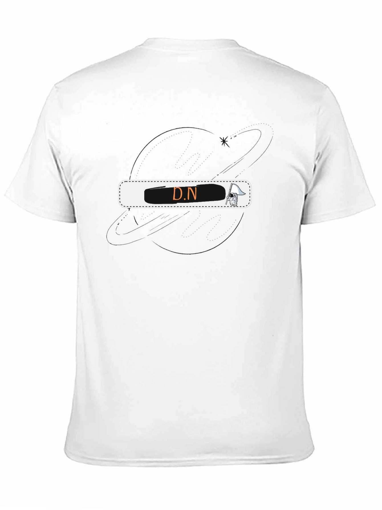 D.N Graphic Black T-Shirt