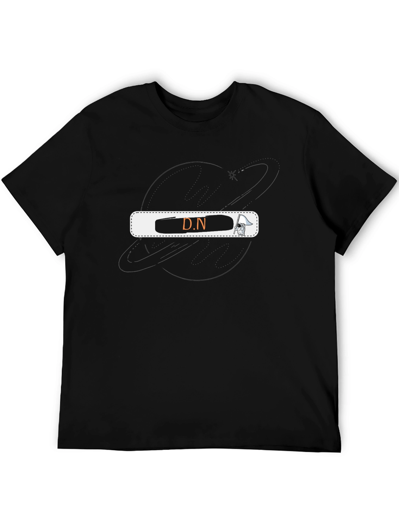 D.N Graphic Black T-Shirt