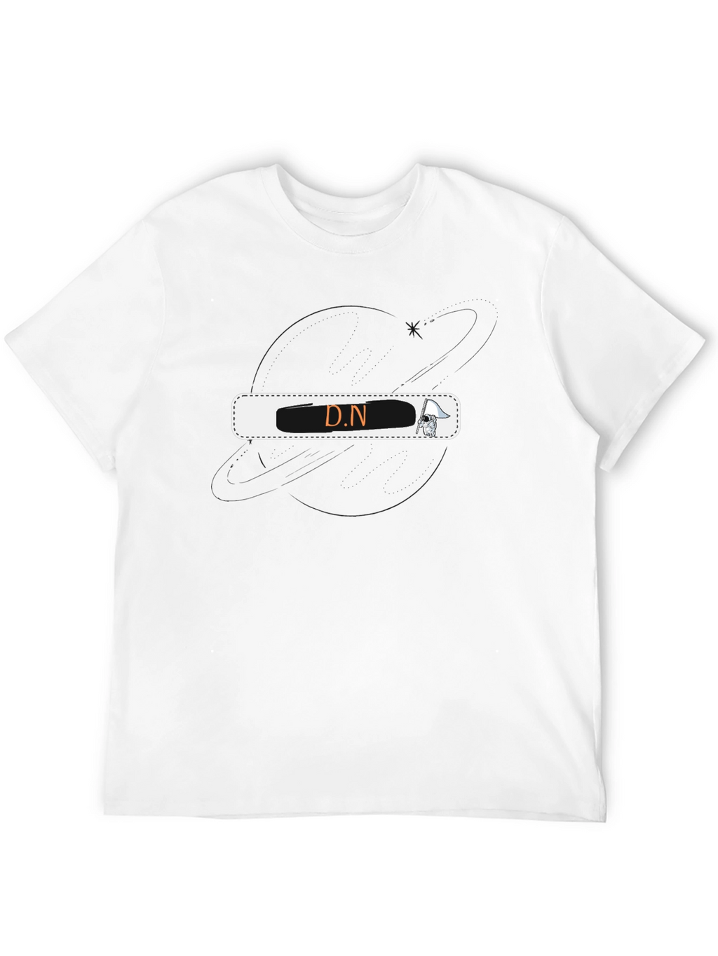 D.N Graphic Black T-Shirt