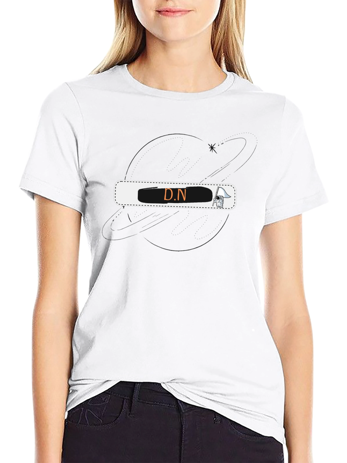 D.N Graphic Black T-Shirt