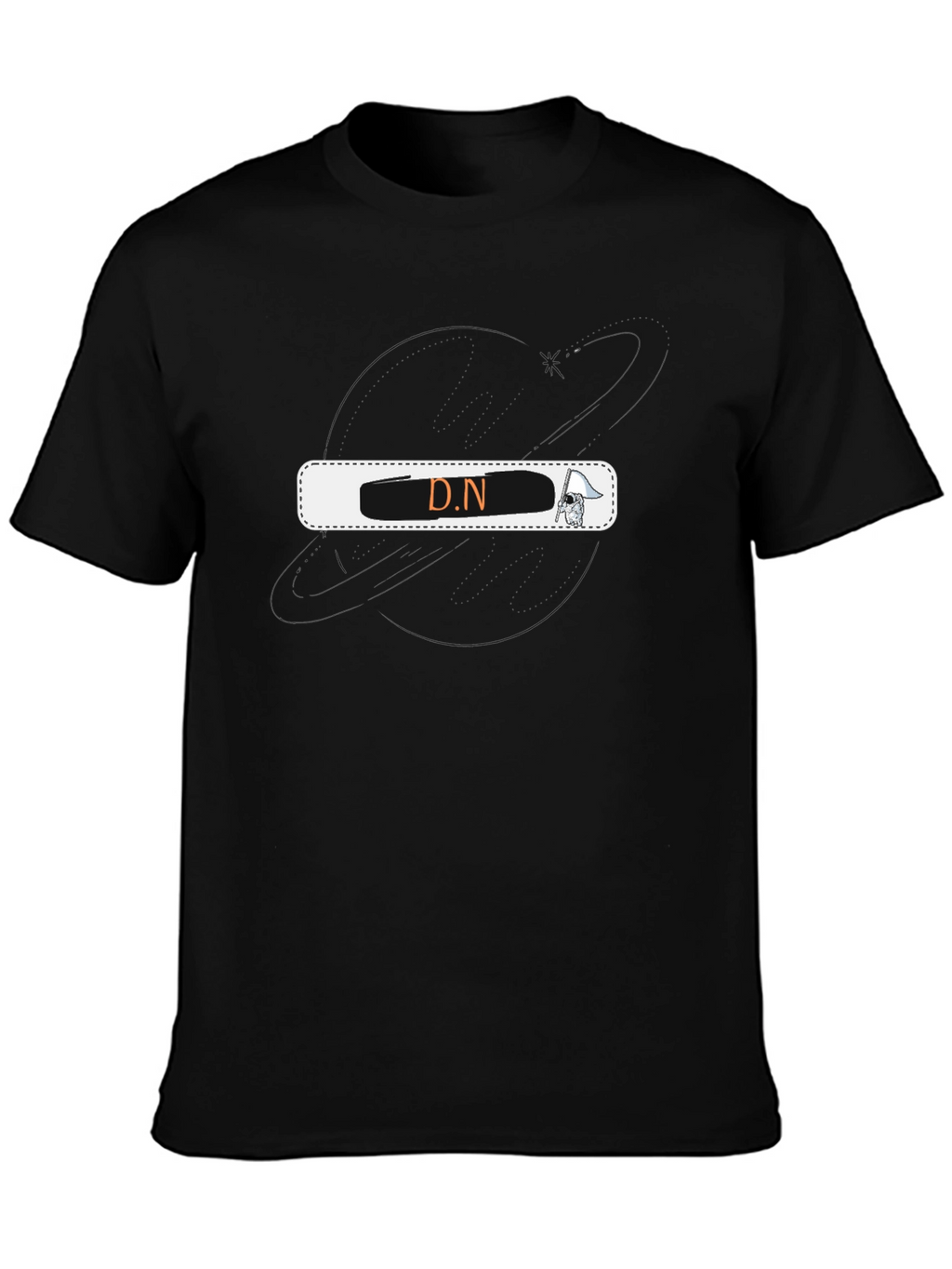 D.N Graphic Black T-Shirt