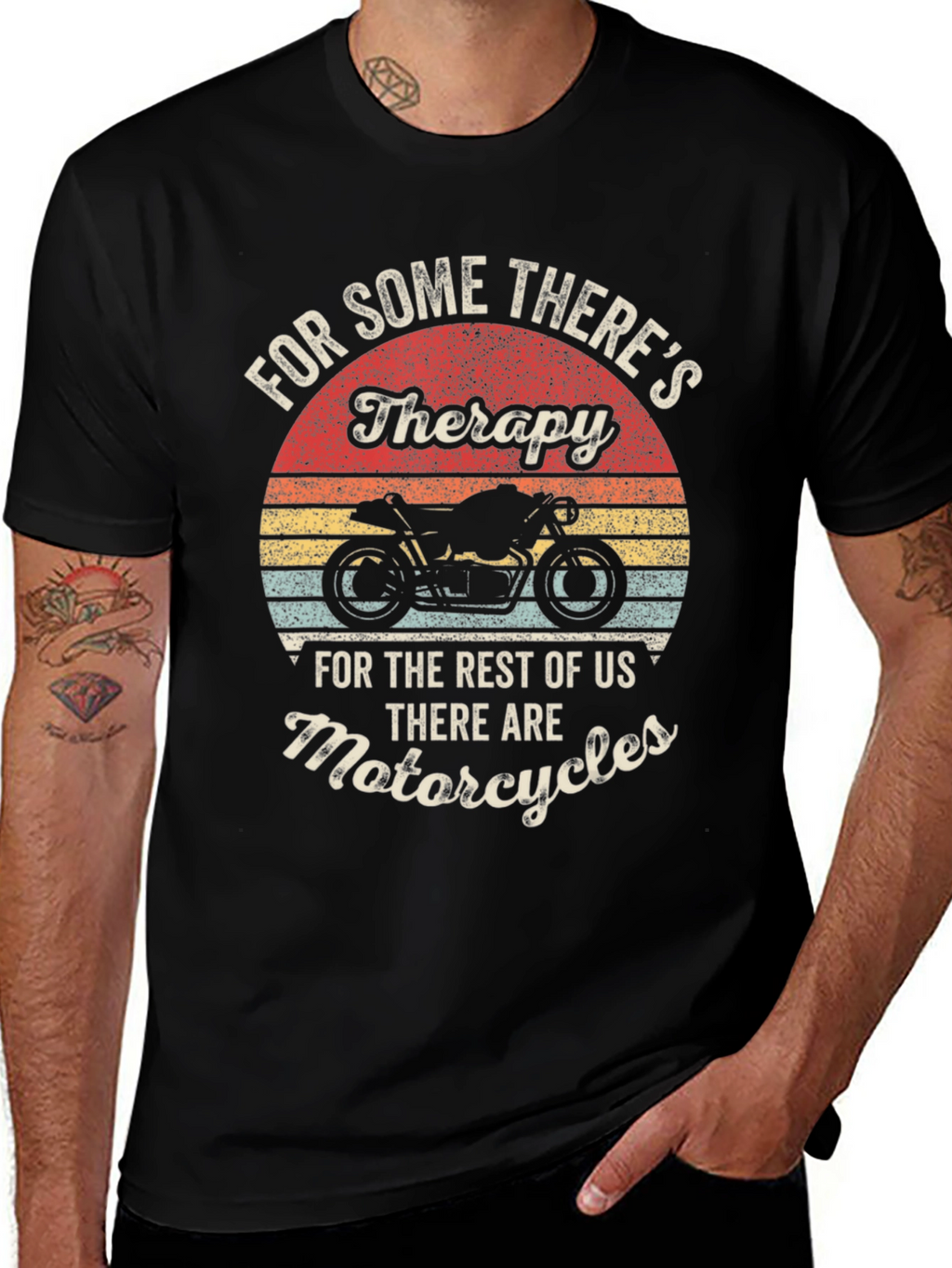 Motorcycle Therapy T-Shirt - Biker Apparel