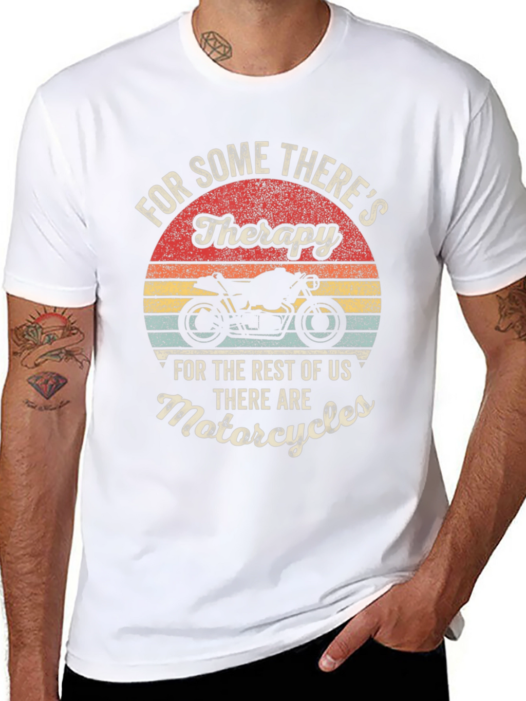 Motorcycle Therapy T-Shirt - Biker Apparel