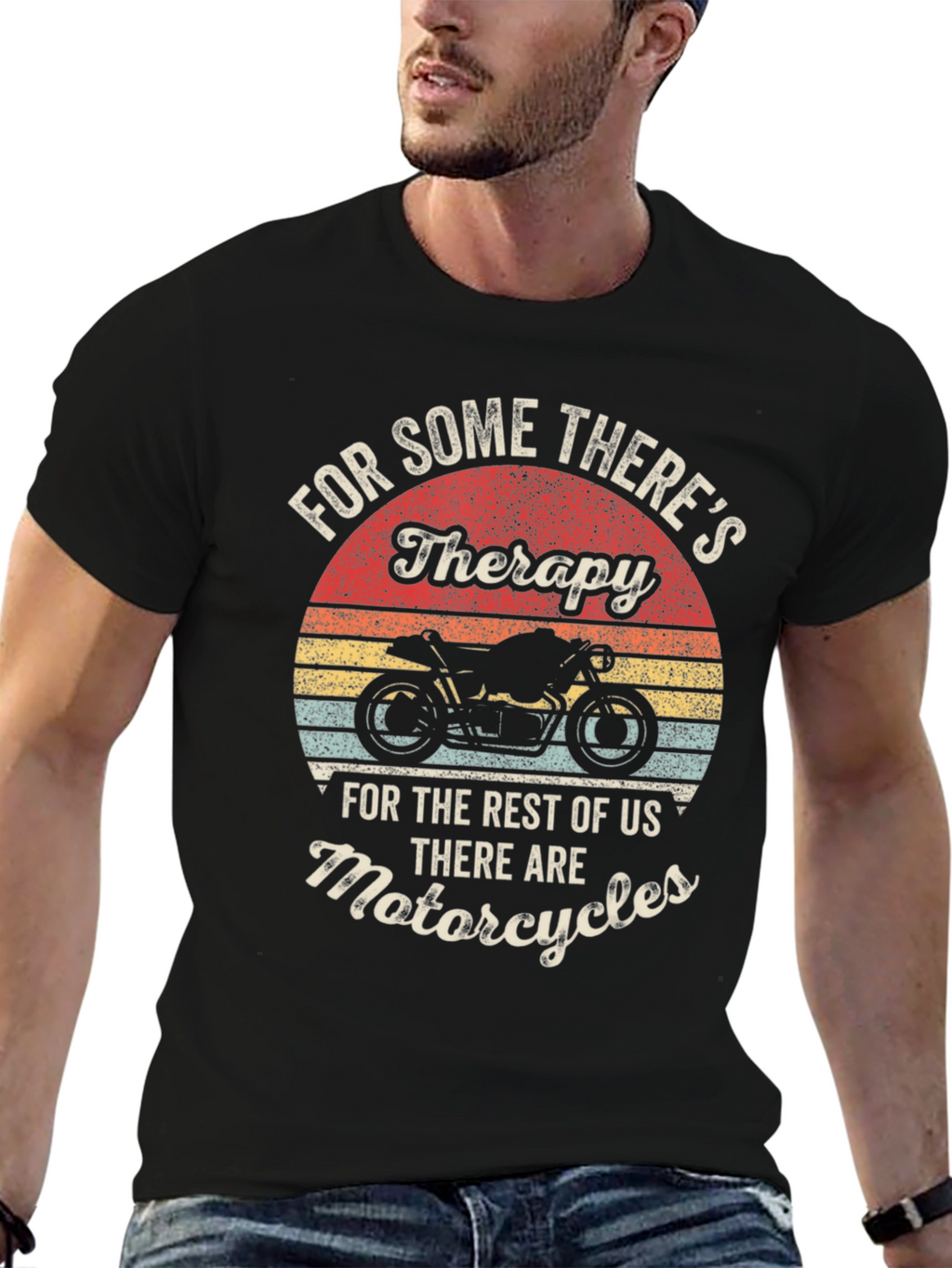 Motorcycle Therapy T-Shirt - Biker Apparel