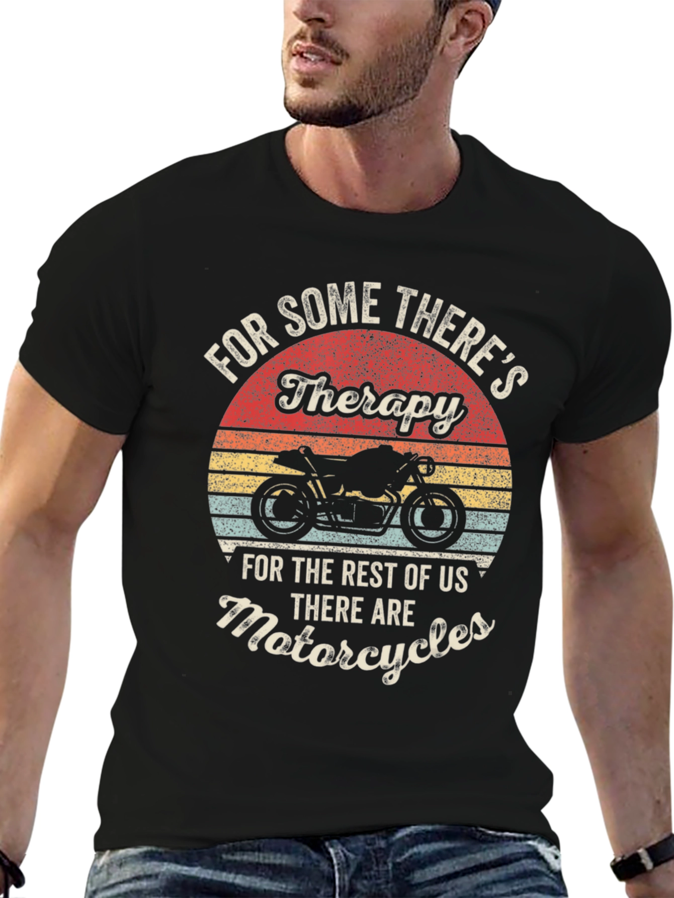 Motorcycle Therapy T-Shirt - Biker Apparel