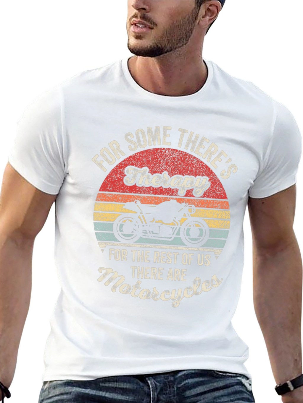 Motorcycle Therapy T-Shirt - Biker Apparel