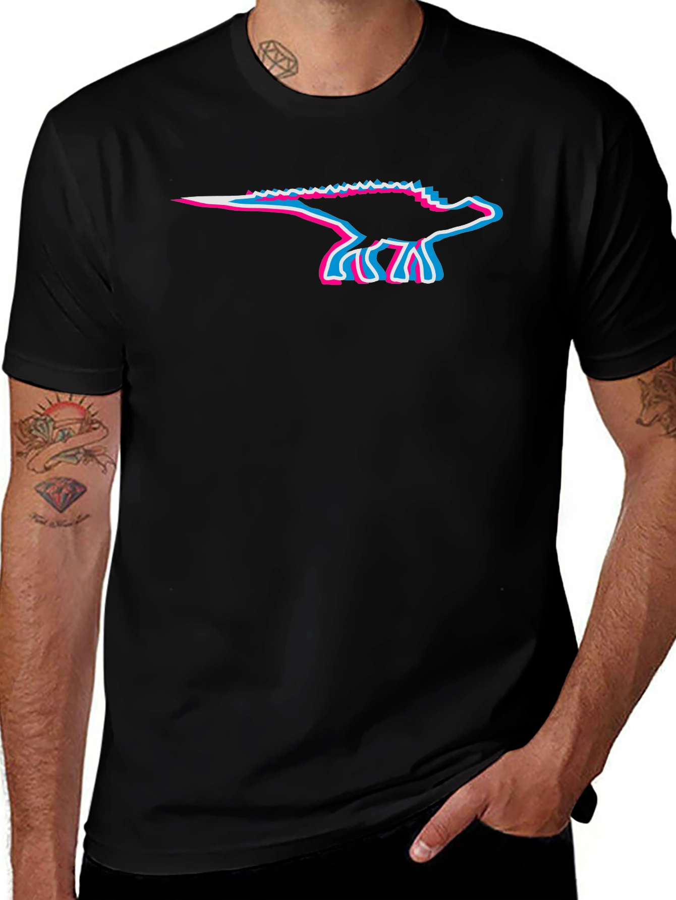 Ankylosaurus Glitchcore T-Shirt