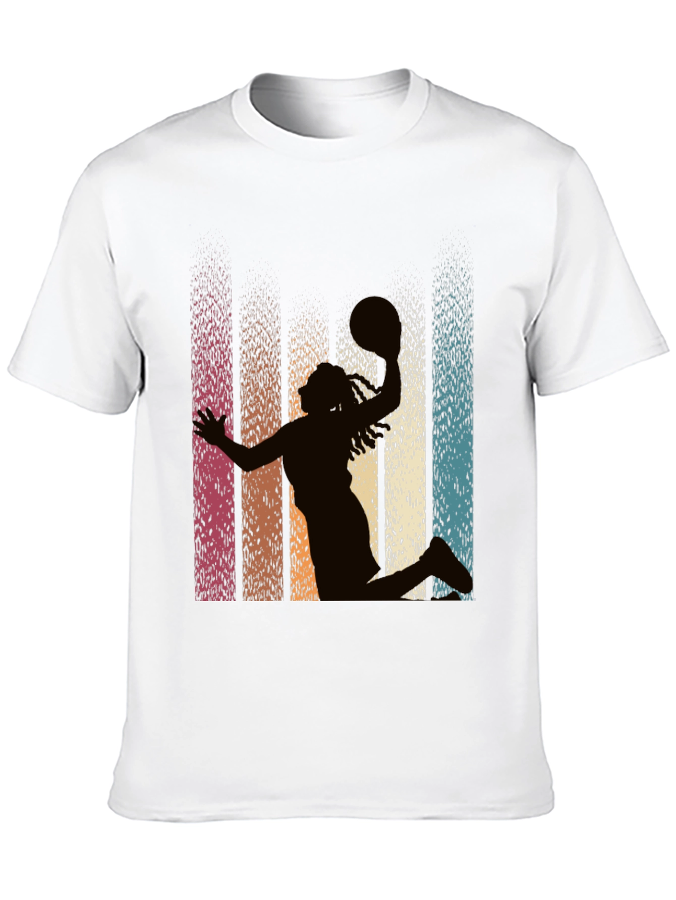 Retro Basketball Silhouette Graphic Tee