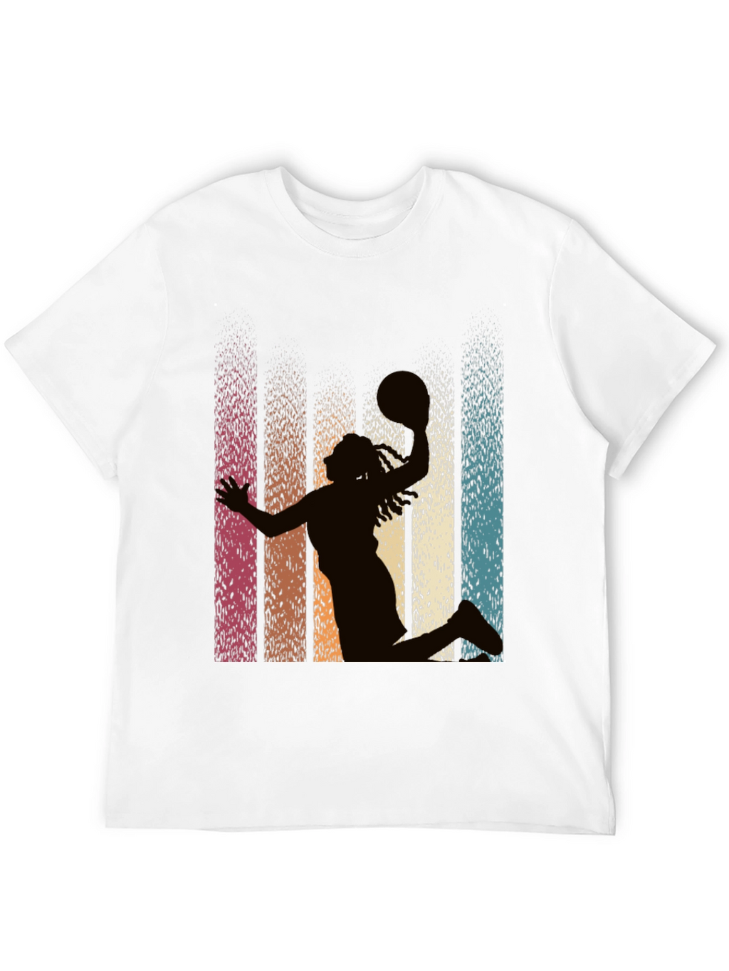 Retro Basketball Silhouette Graphic Tee