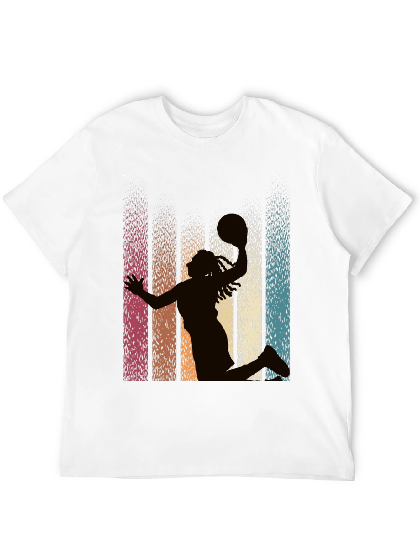Retro Basketball Silhouette Graphic Tee