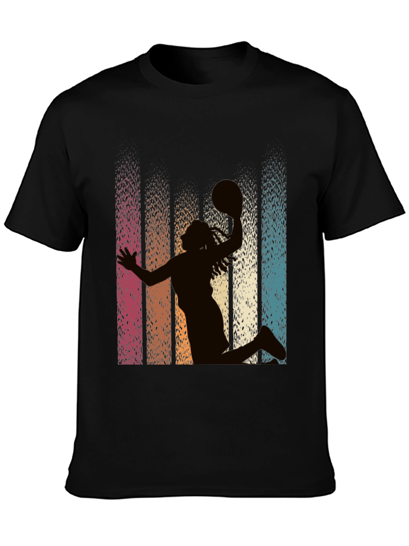 Retro Basketball Silhouette Graphic Tee