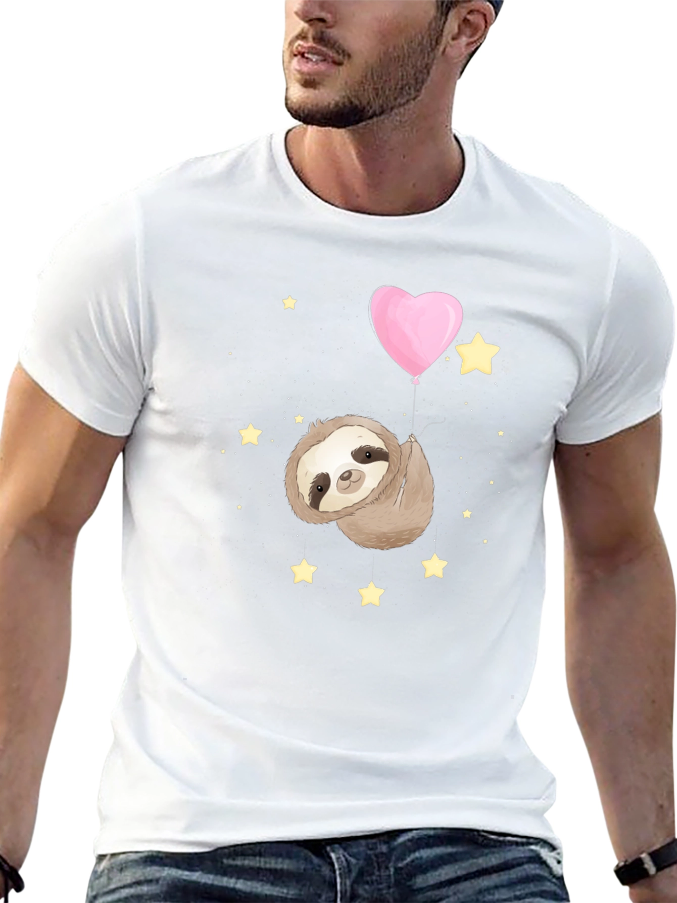 Sloth Heart Balloon T-Shirt