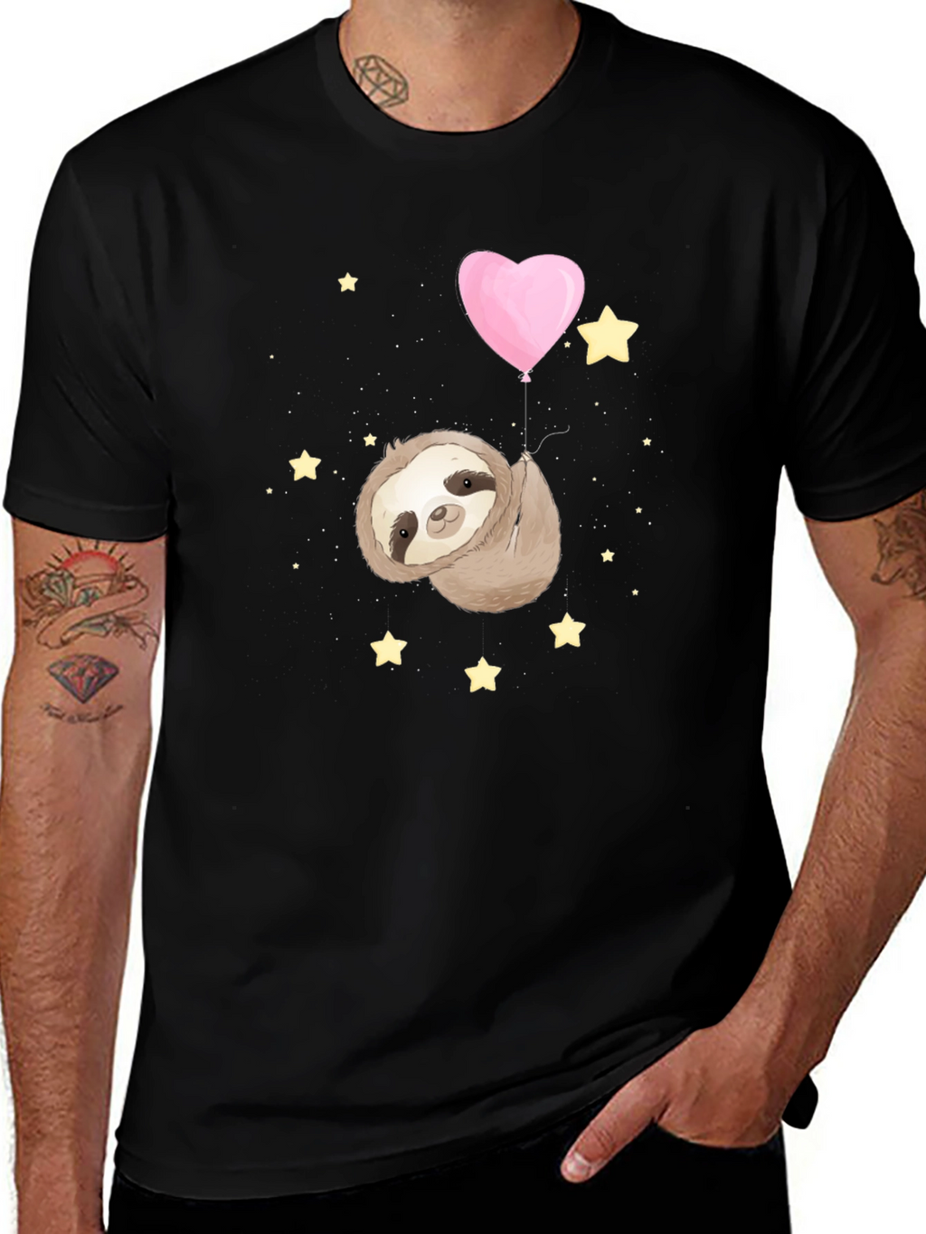 Sloth Heart Balloon T-Shirt