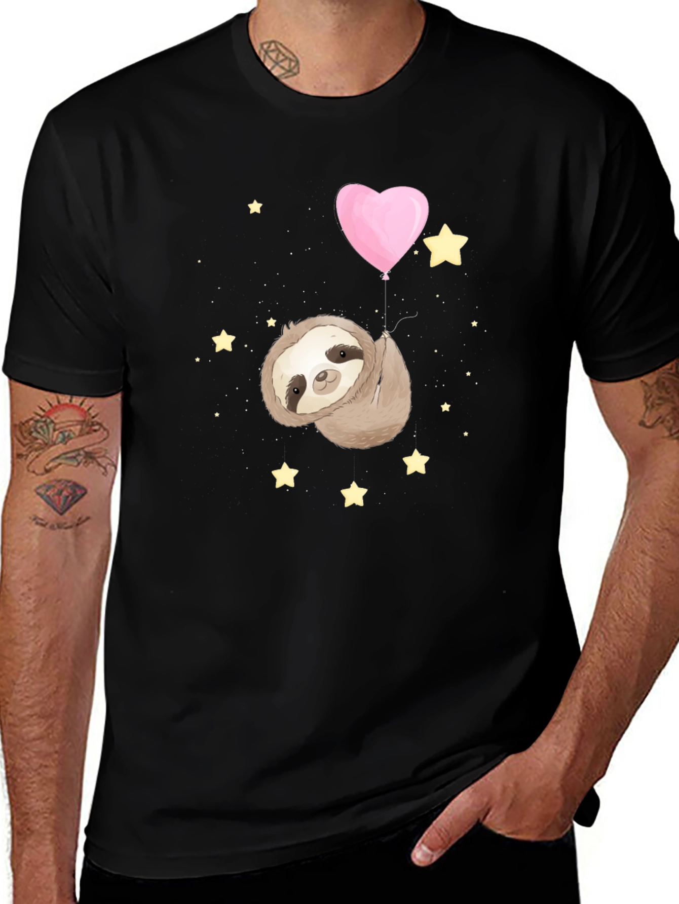 Sloth Heart Balloon T-Shirt