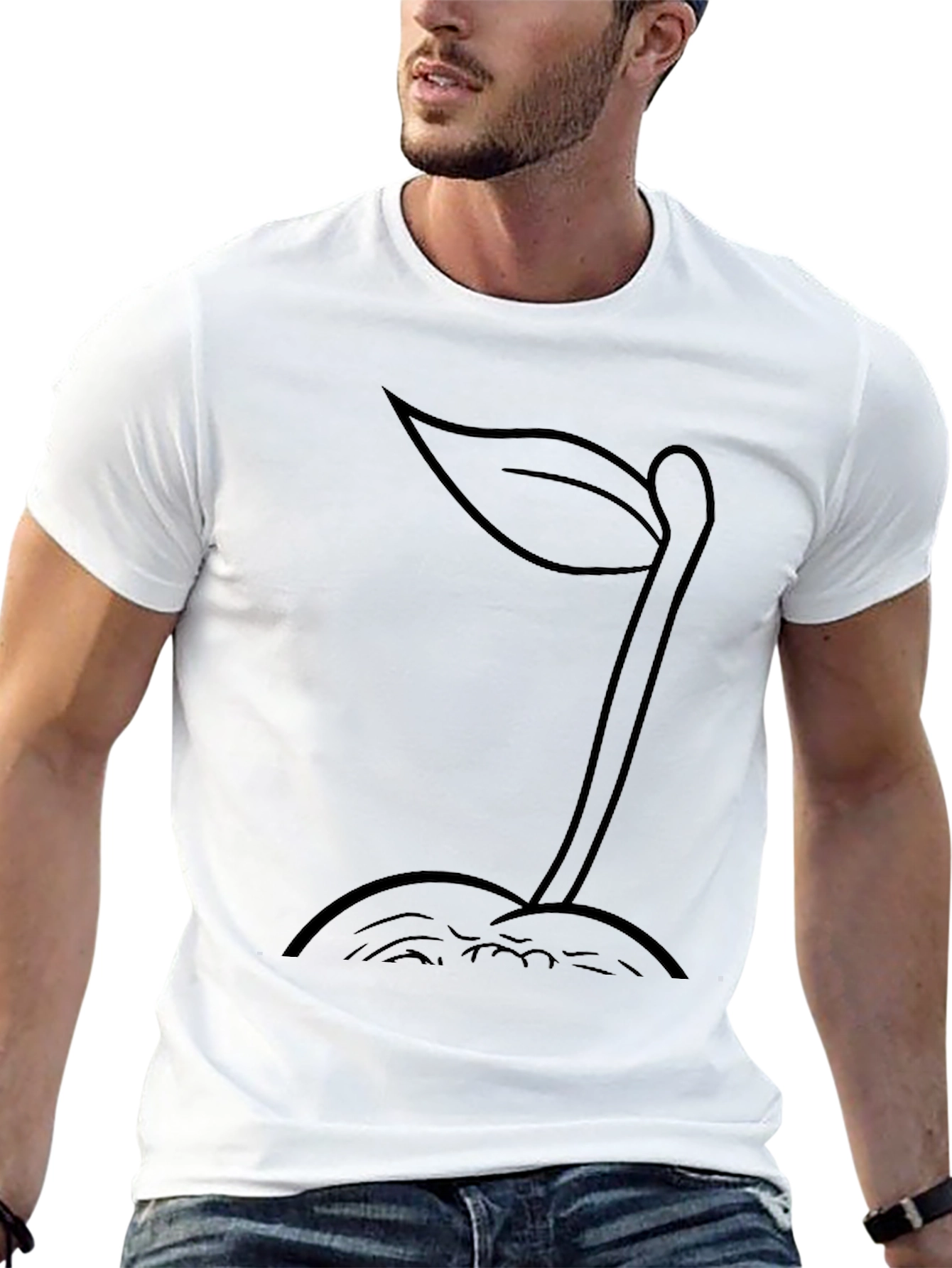 Sprout Graphic Tee - Black Unisex Shirt