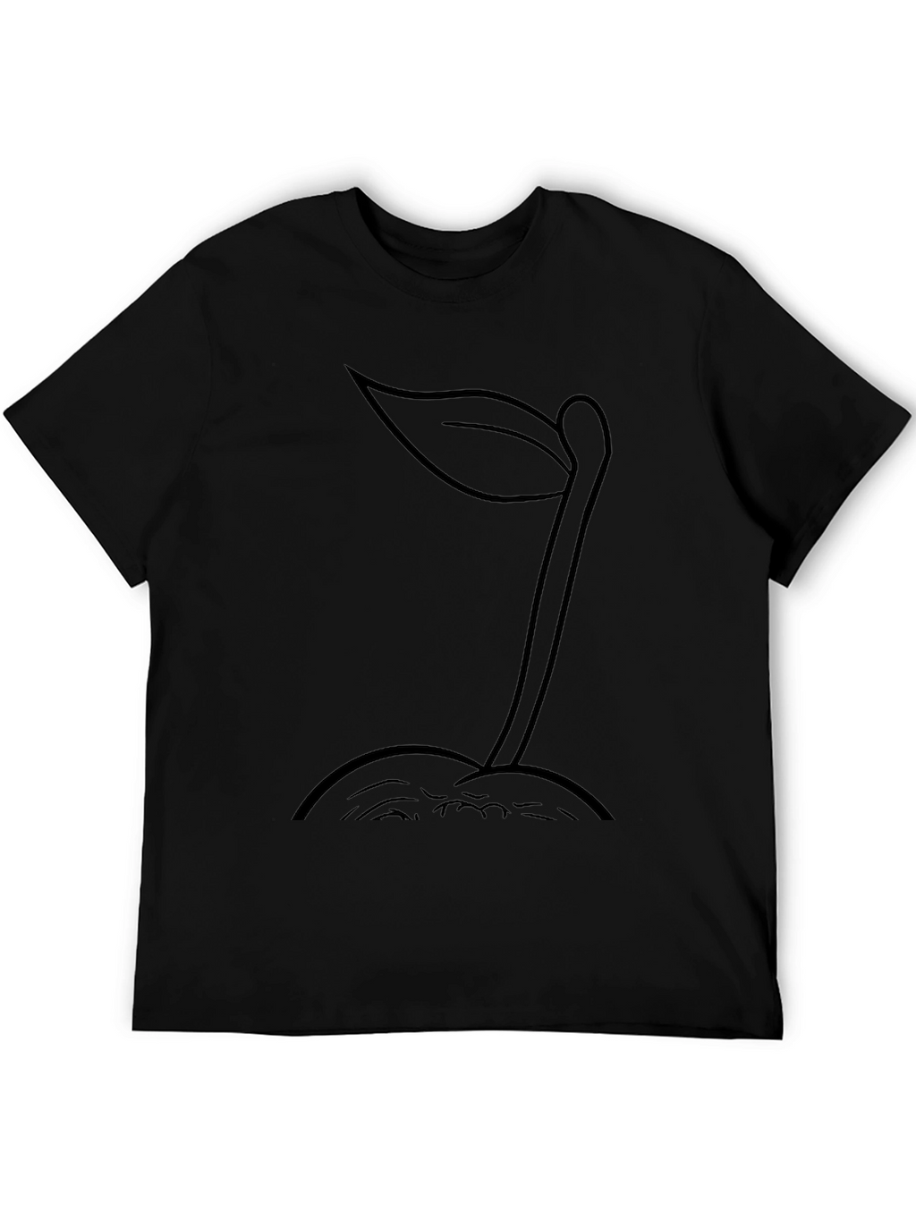 Sprout Graphic Tee - Black Unisex Shirt