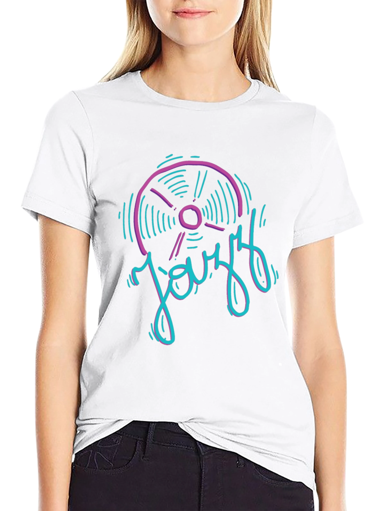 Jazz Vinyl Graphic Tee - Stylish Music Lover T-Shirt