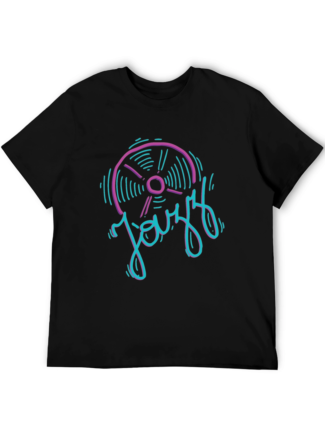 Jazz Vinyl Graphic Tee - Stylish Music Lover T-Shirt