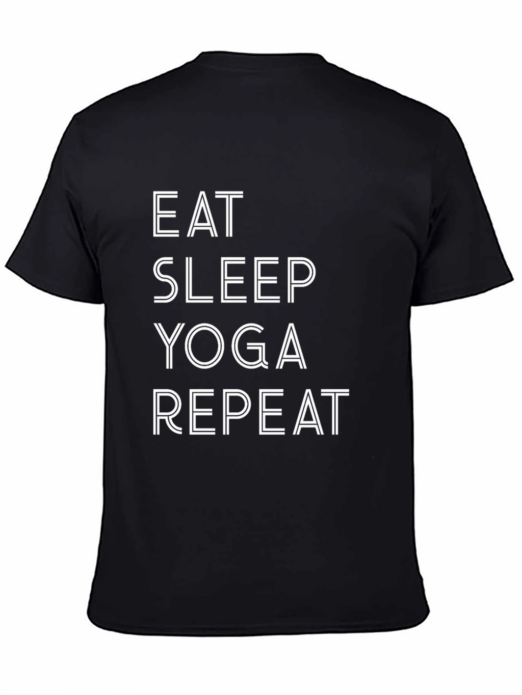 Eat Sleep Yoga Repeat Graphic Tee