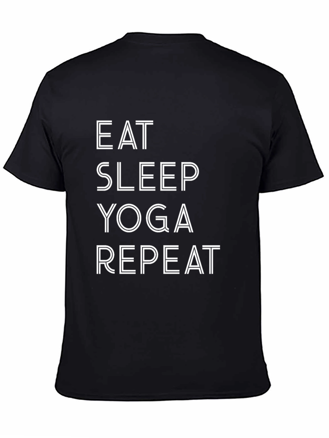 Eat Sleep Yoga Repeat Graphic Tee