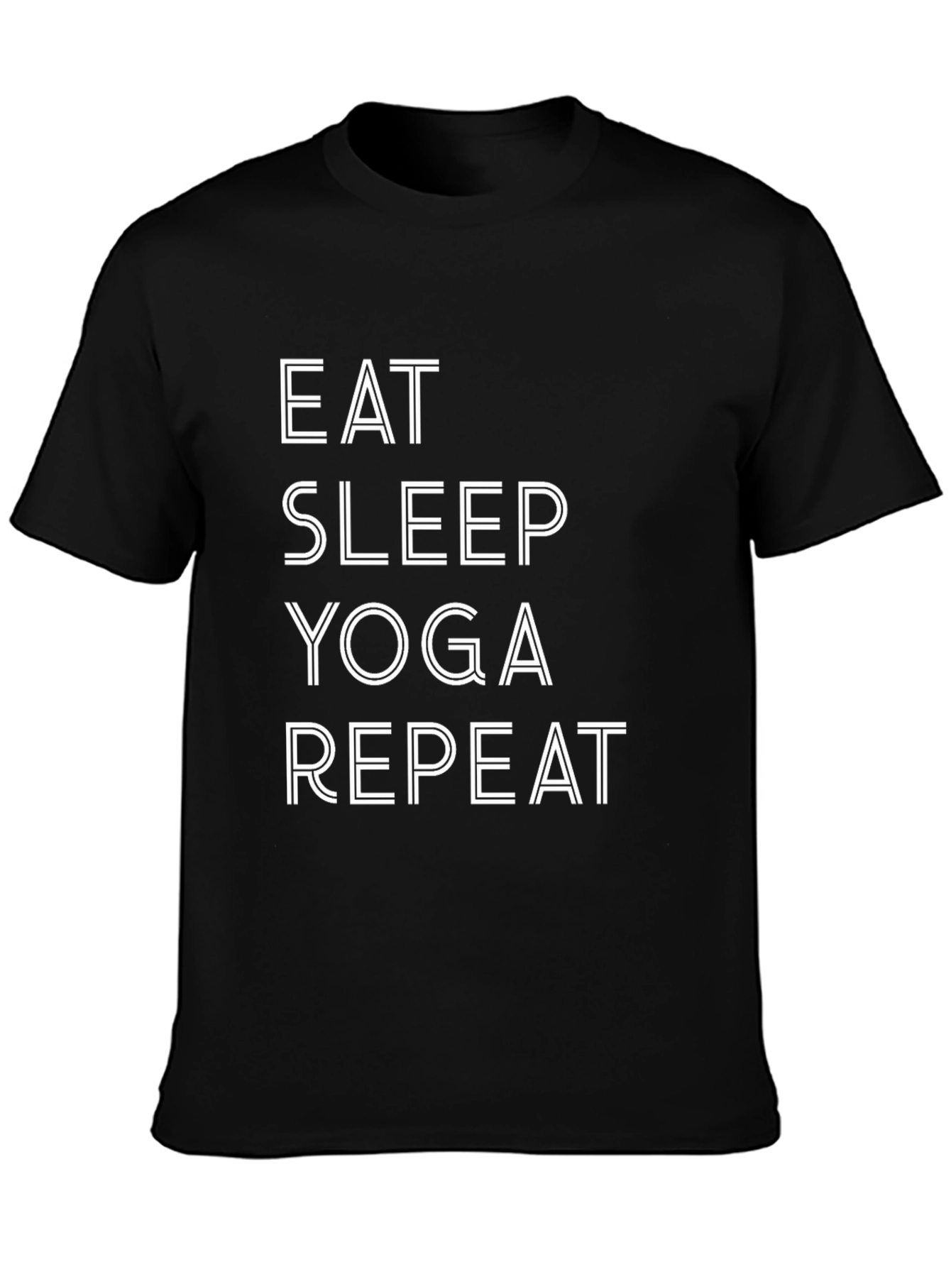 Eat Sleep Yoga Repeat Graphic Tee
