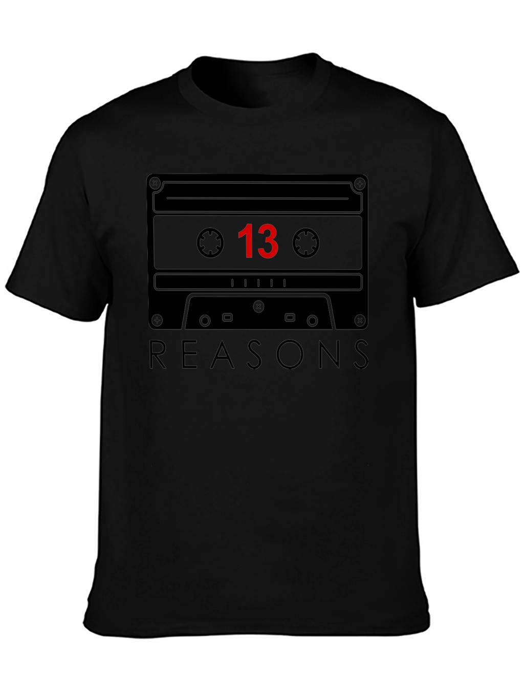 13 Reasons Why Cassette Tape Graphic Tee