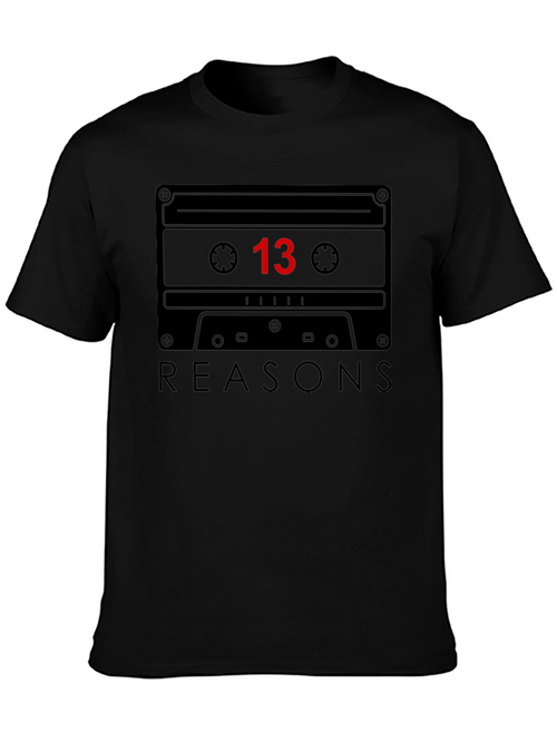 13 Reasons Why Cassette Tape Graphic Tee
