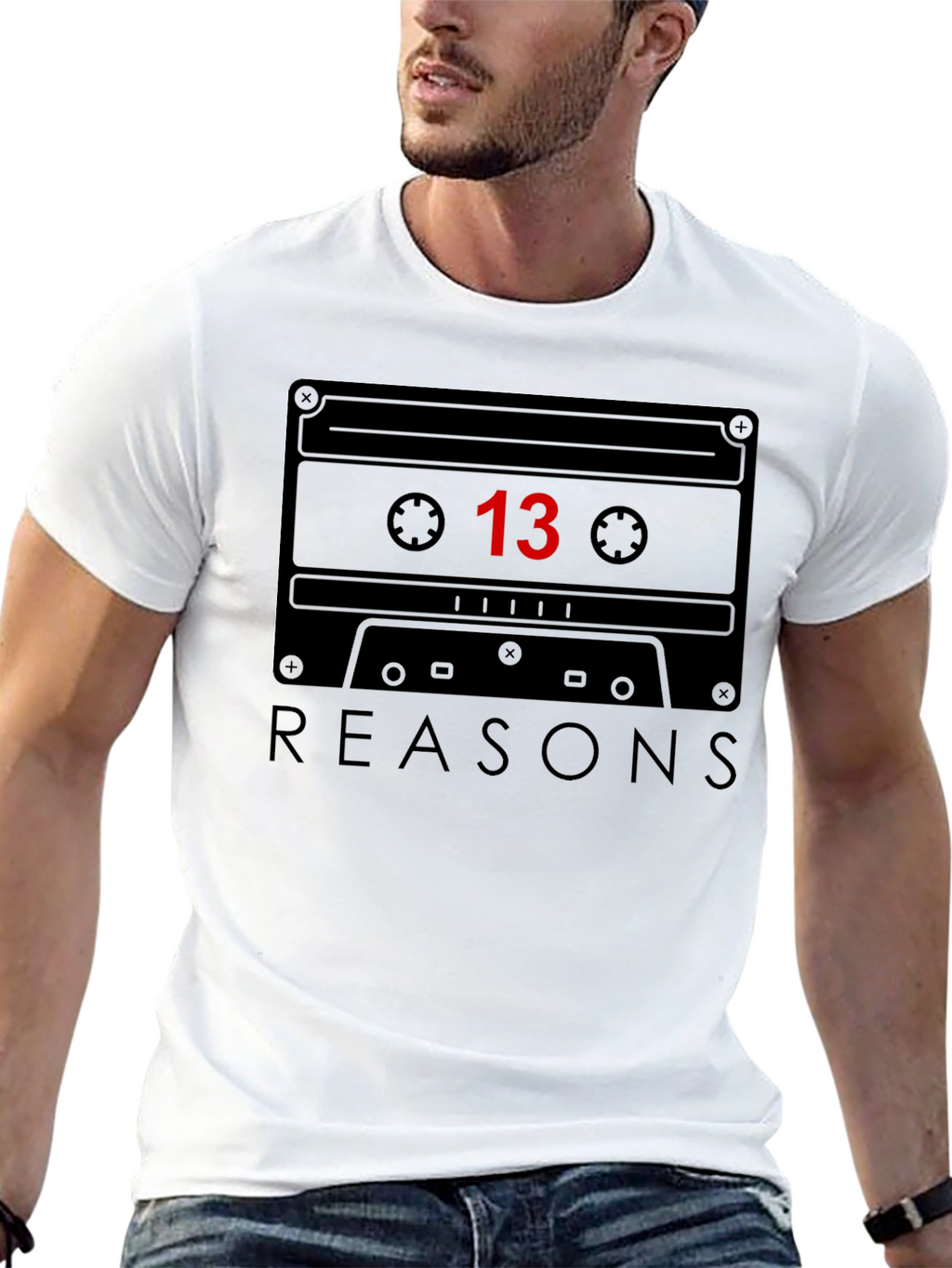 13 Reasons Why Cassette Tape Graphic Tee