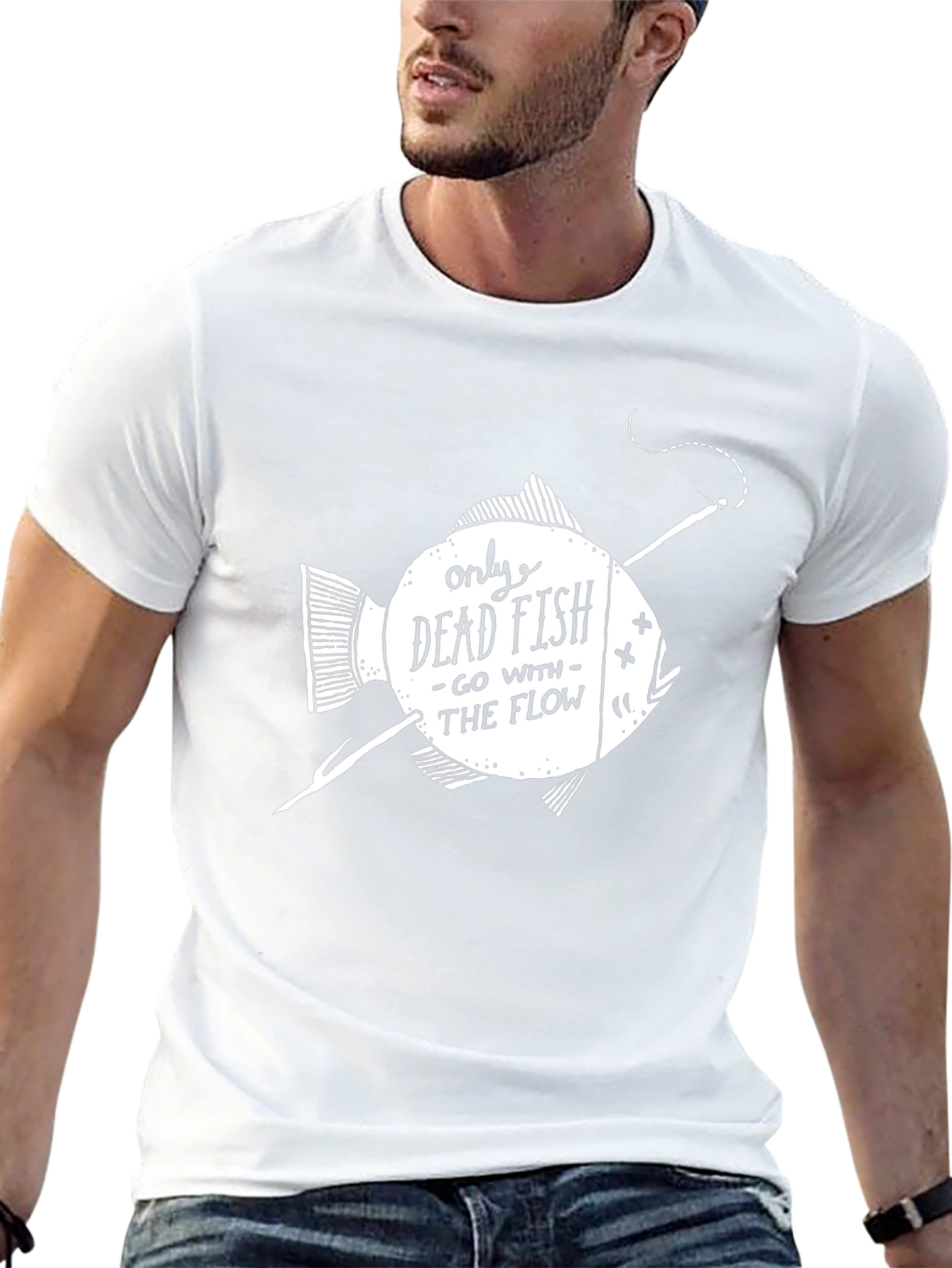 Only Dead Fish Graphic Tee