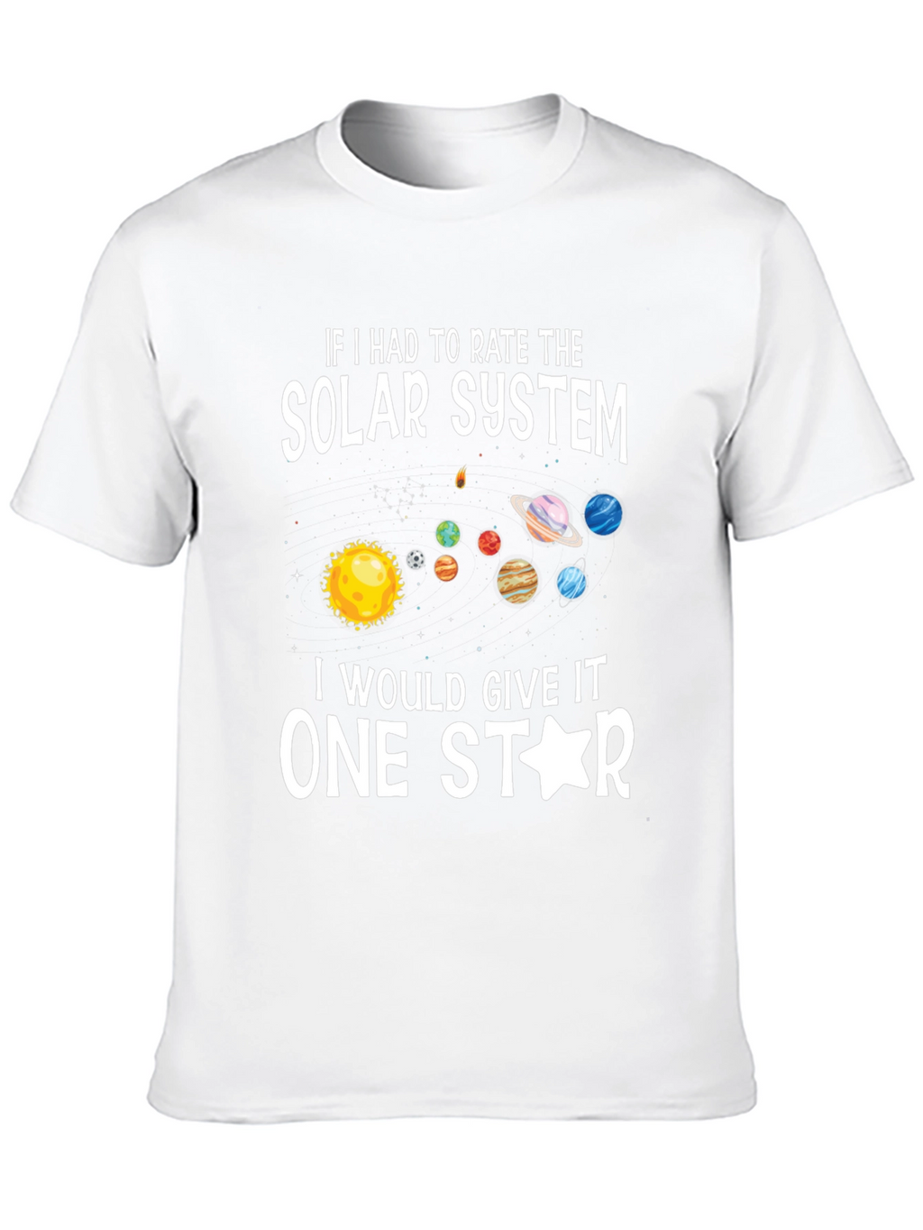 One Star Solar System Graphic T-Shirt