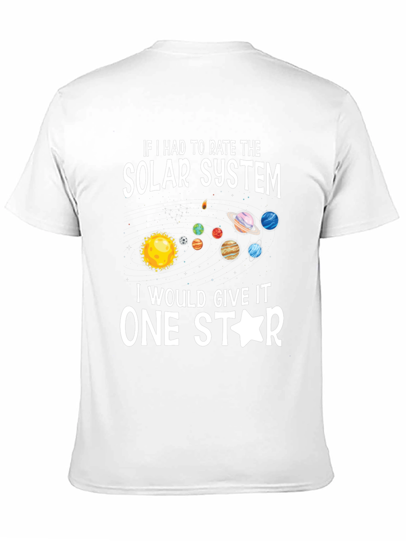 One Star Solar System Graphic T-Shirt