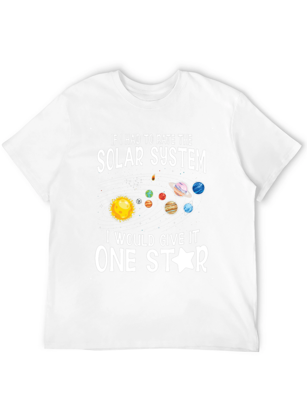 One Star Solar System Graphic T-Shirt