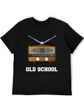 Old School Radio Graphic T-Shirt