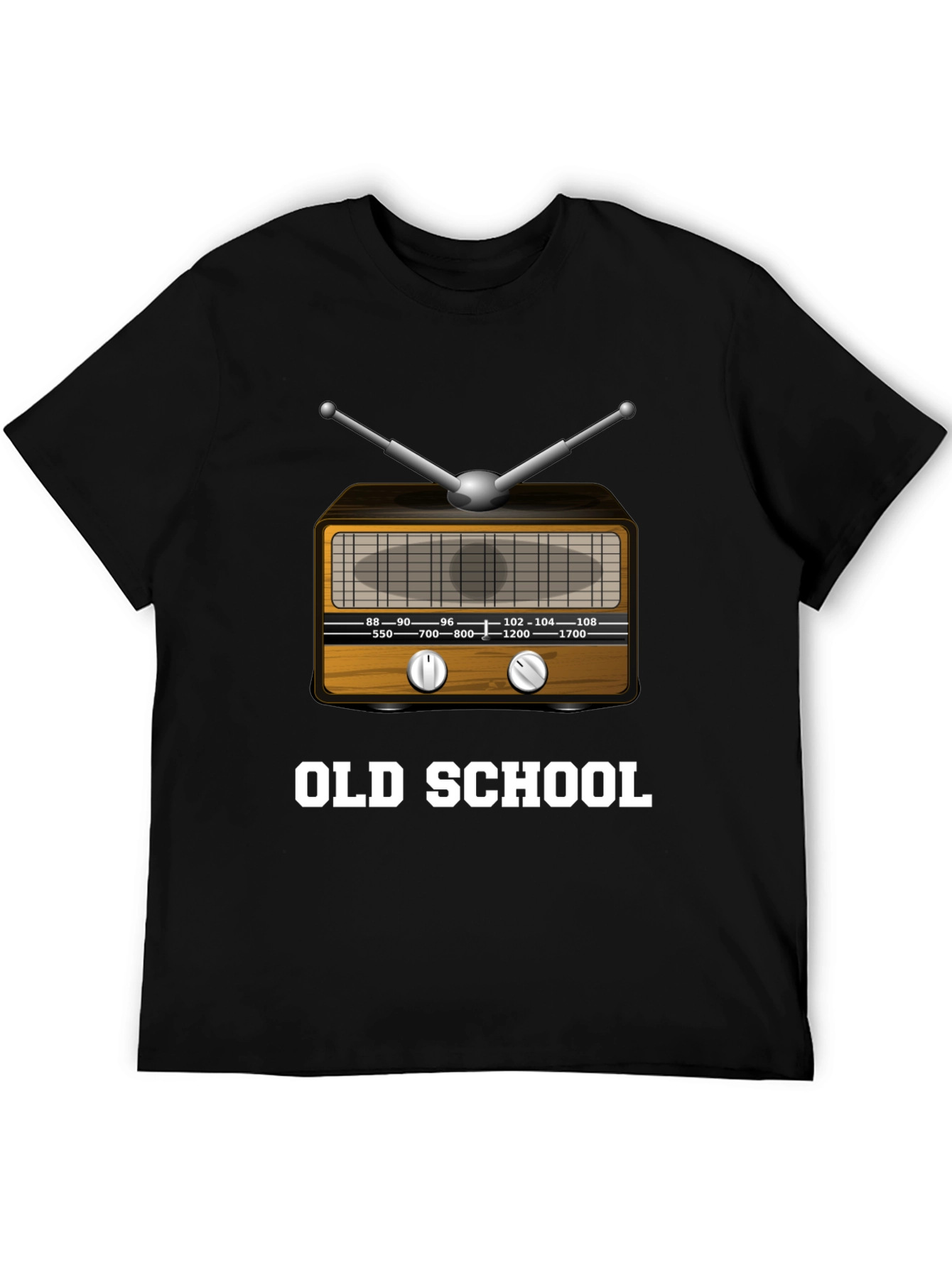 Old School Radio Graphic T-Shirt