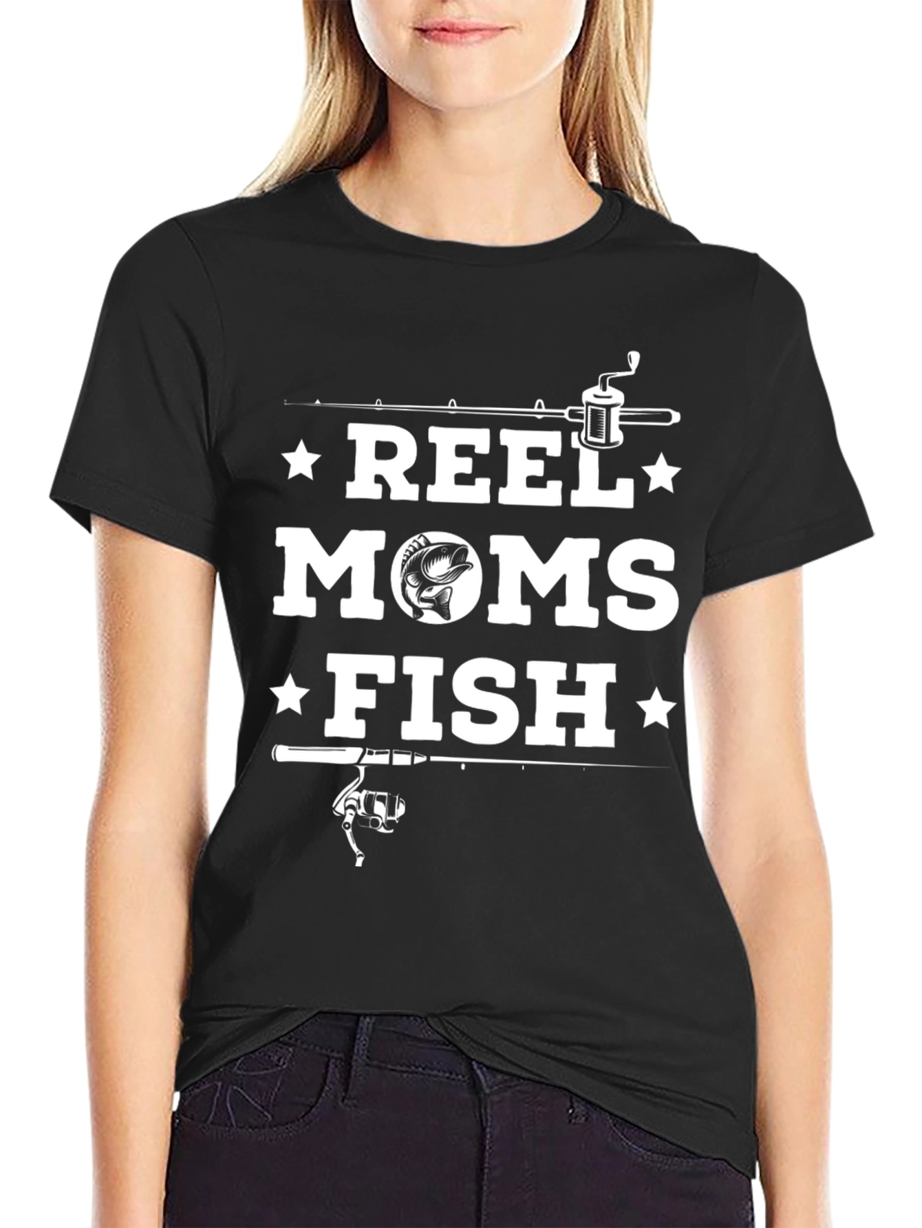 Reel Moms Fish Graphic T-Shirt