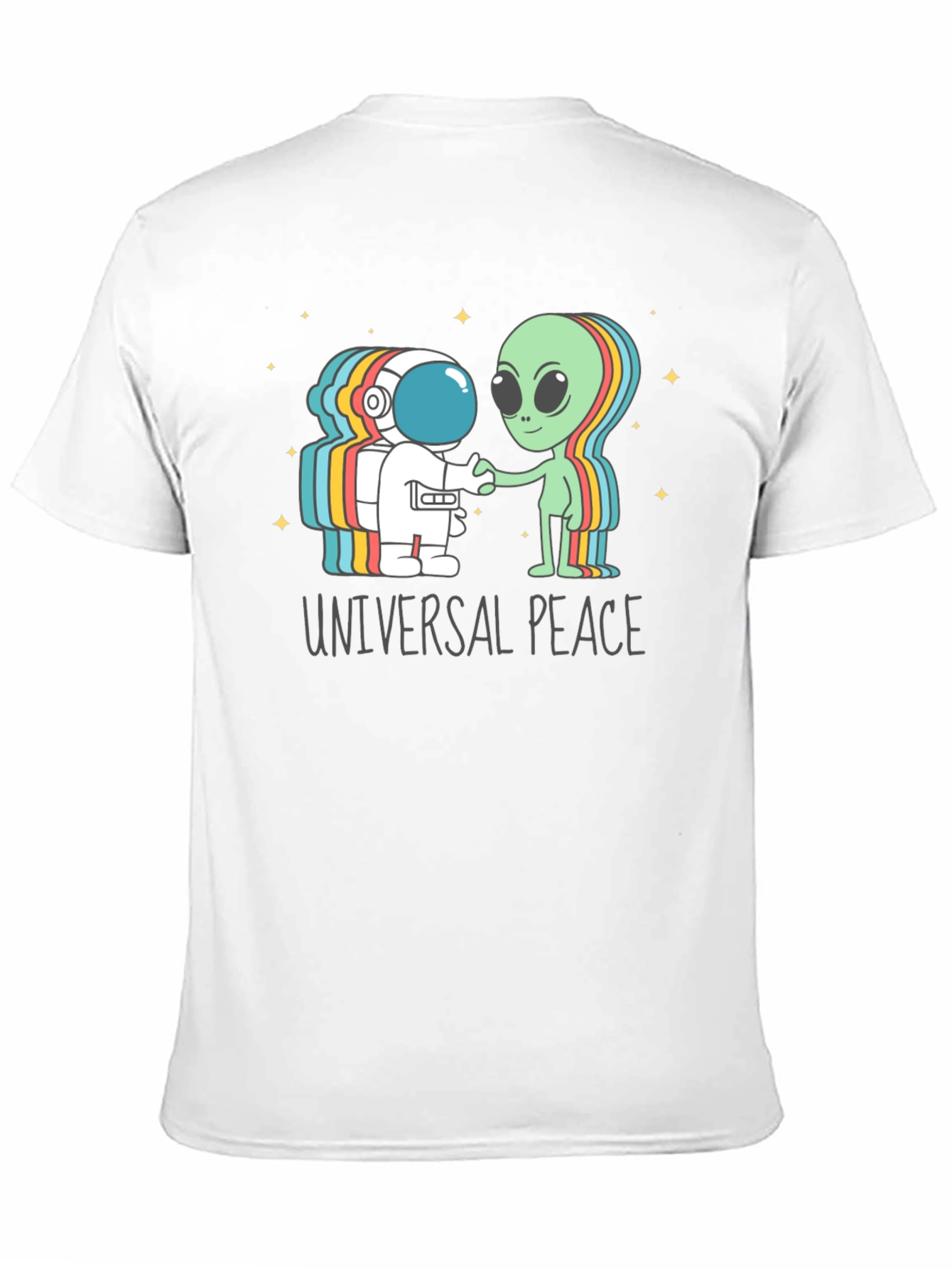 Universal Peace Astronaut Alien T-Shirt