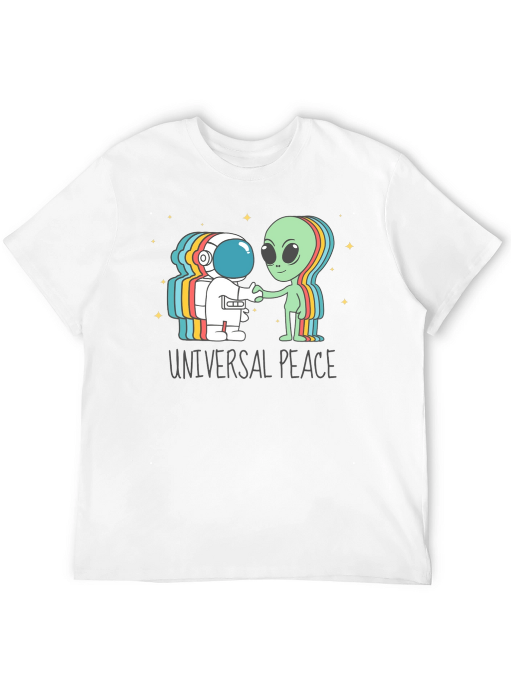 Universal Peace Astronaut Alien T-Shirt
