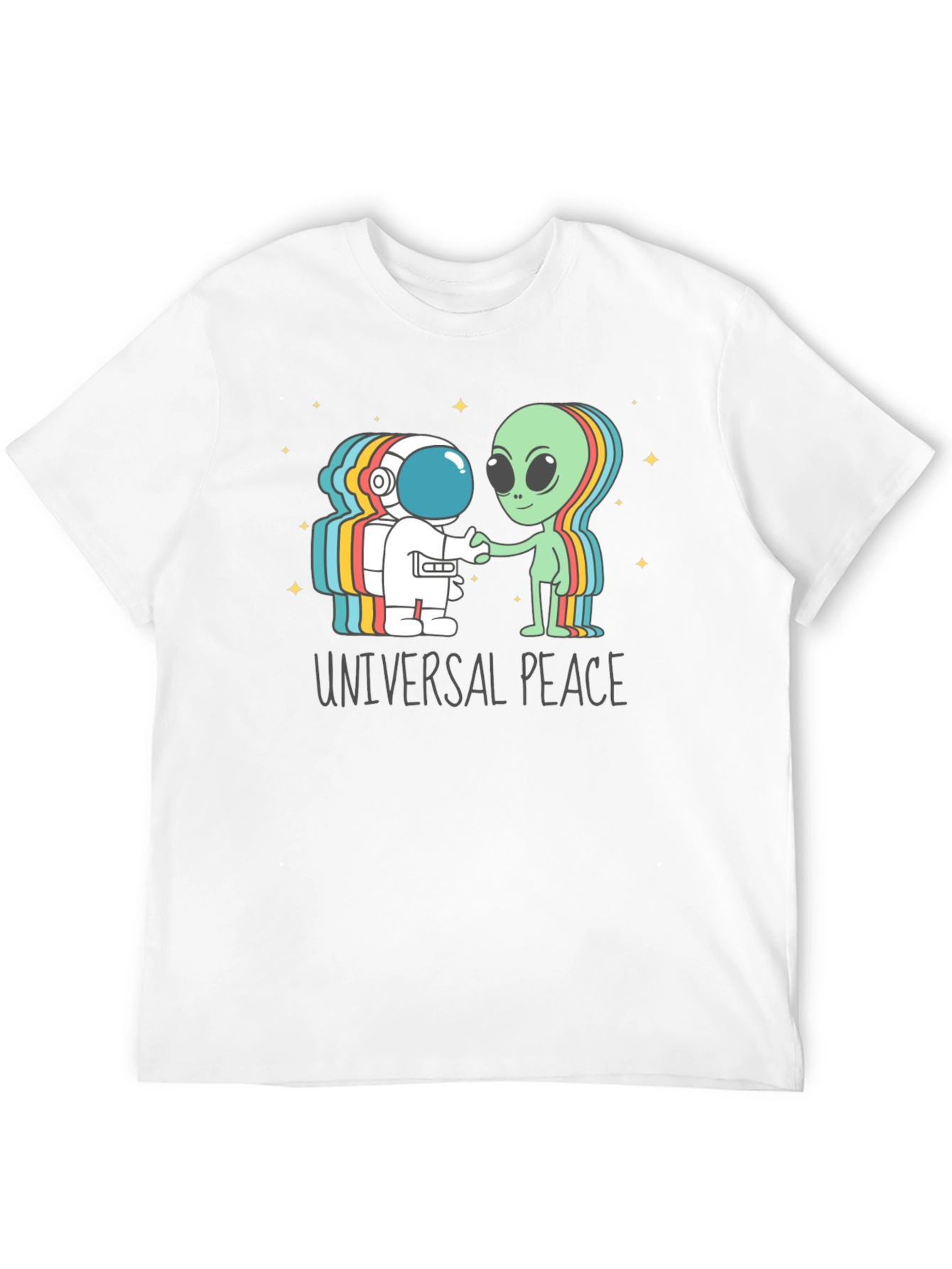 Universal Peace Astronaut Alien T-Shirt