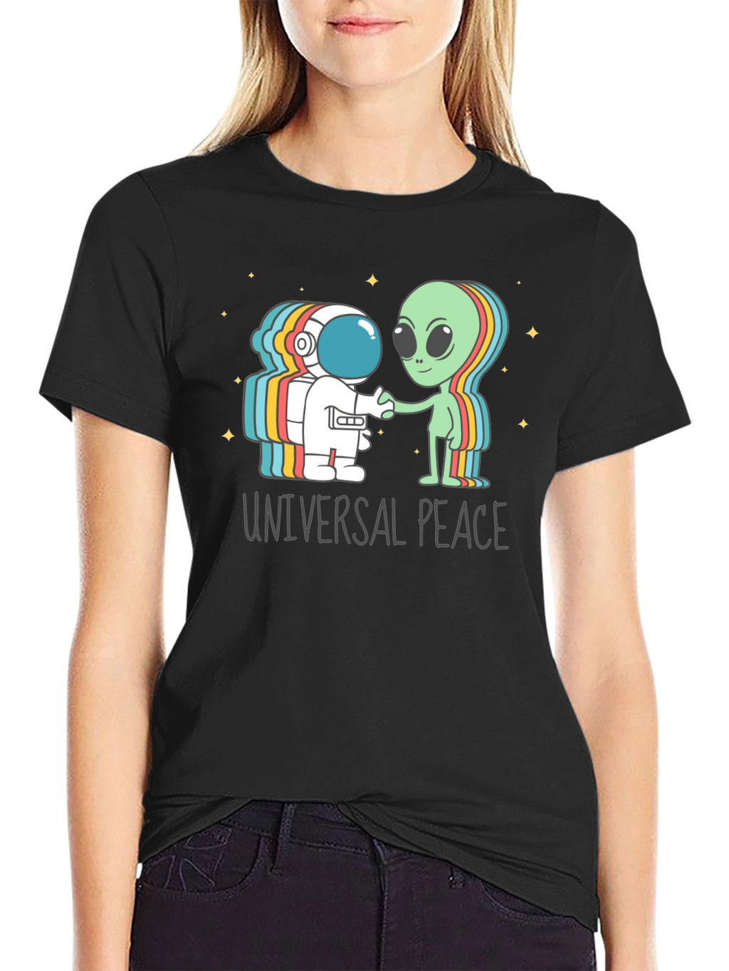 Universal Peace Astronaut Alien T-Shirt