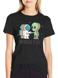 Universal Peace Astronaut Alien T-Shirt