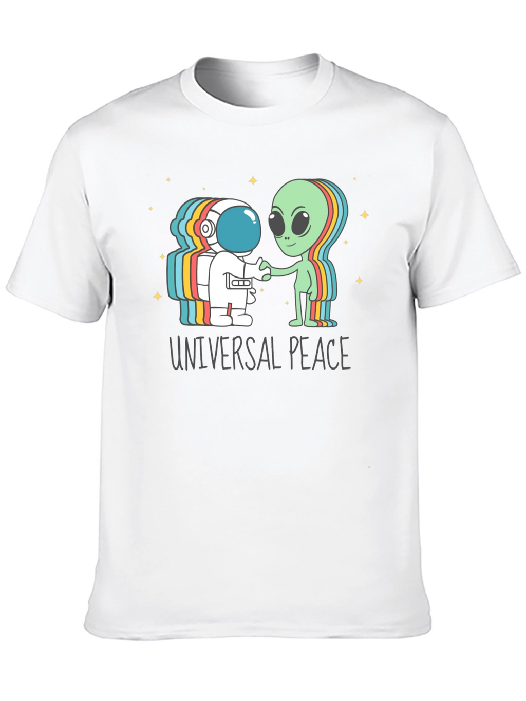 Universal Peace Astronaut Alien T-Shirt