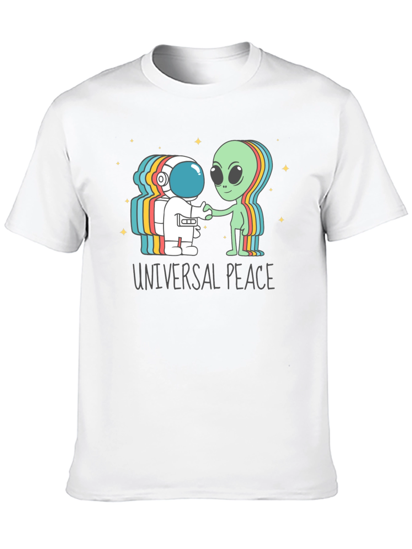 Universal Peace Astronaut Alien T-Shirt