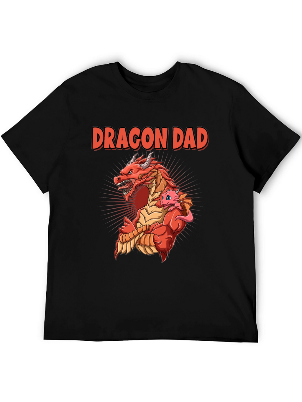 Dragon Dad T-Shirt: Fathers Day Graphic Tee