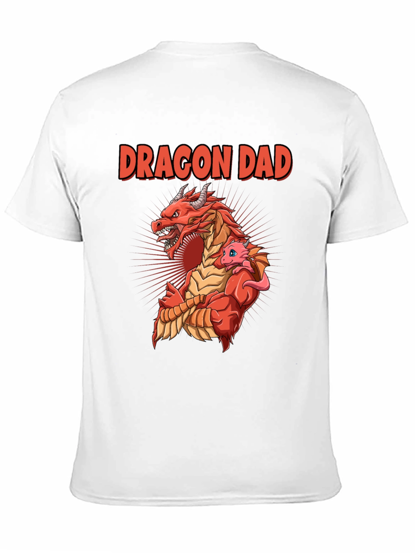 Dragon Dad T-Shirt: Fathers Day Graphic Tee