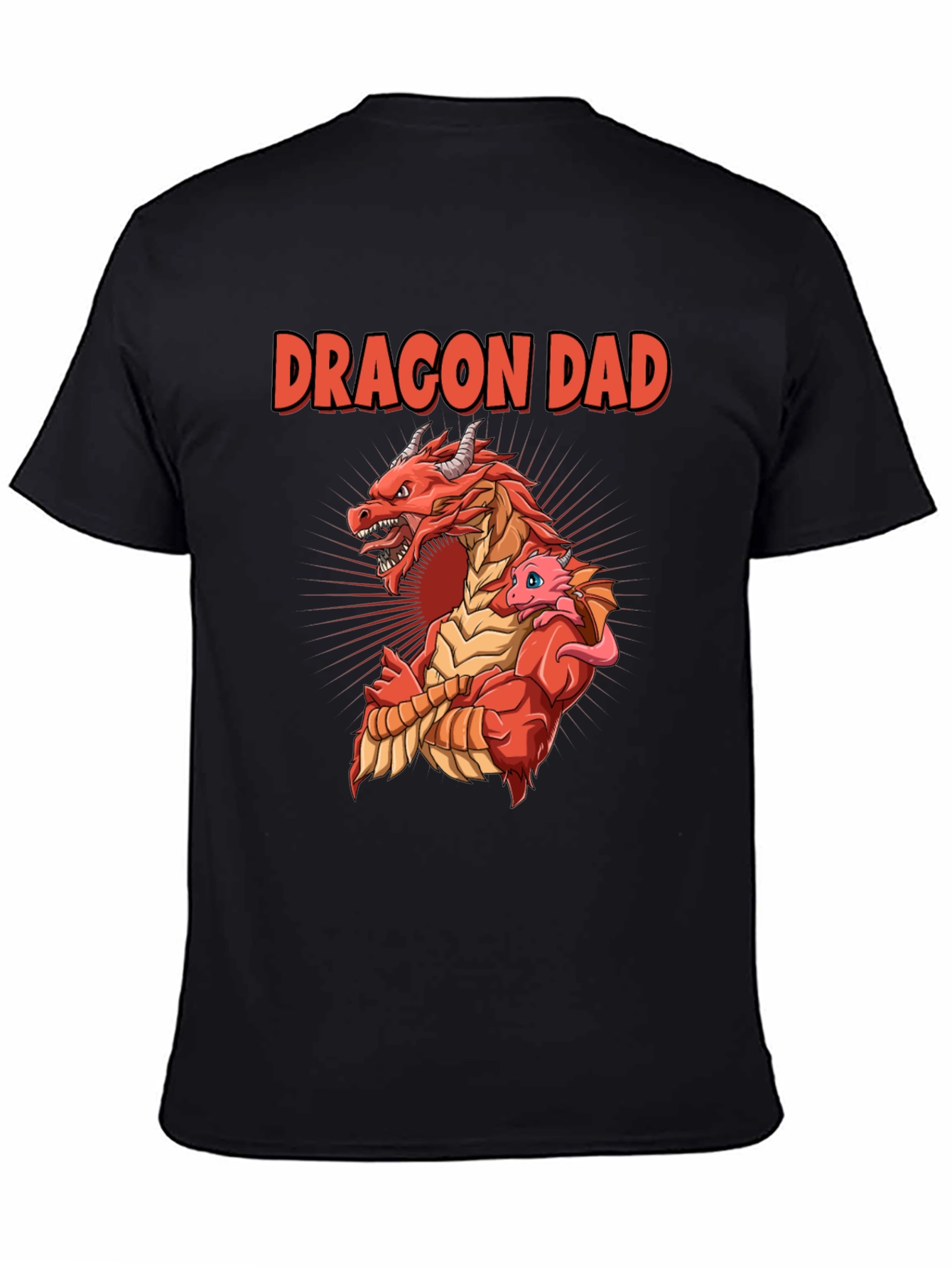 Dragon Dad T-Shirt: Fathers Day Graphic Tee