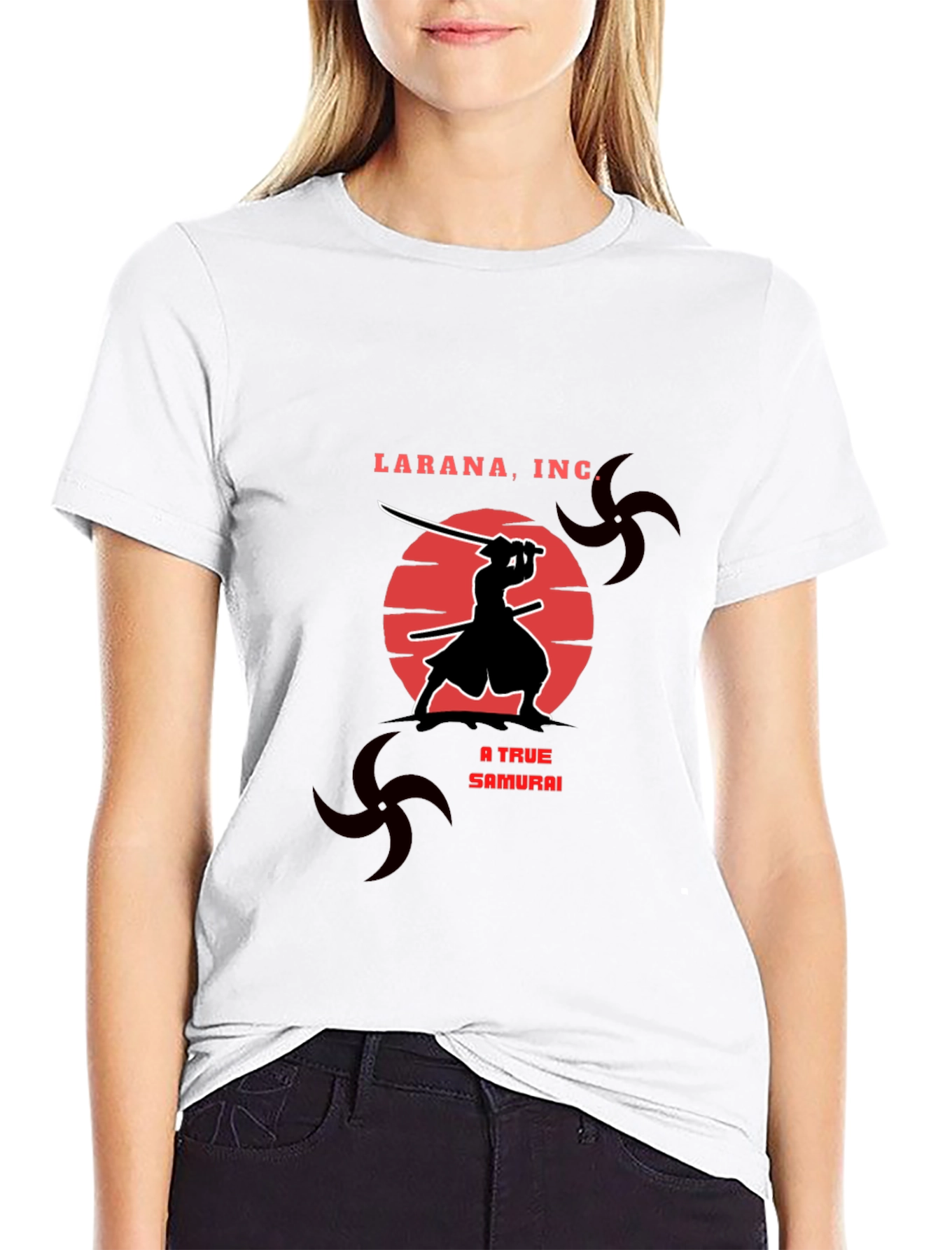 Samurai Silhouette Graphic Tee - Larana Inc.